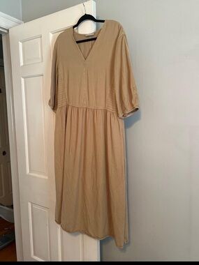 Everlane Tan Midi Dress